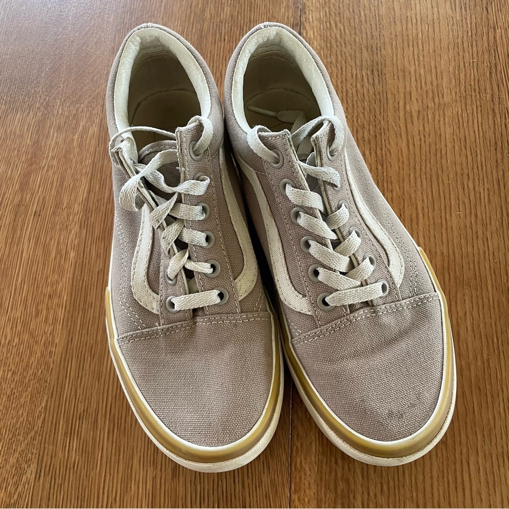 Vans Old Skool Platform neutral trainers - Picture 8 of 9